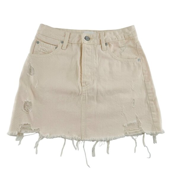 Boyish Corey Distressed Denim Skirt Size 24 - Picture 1 of 9